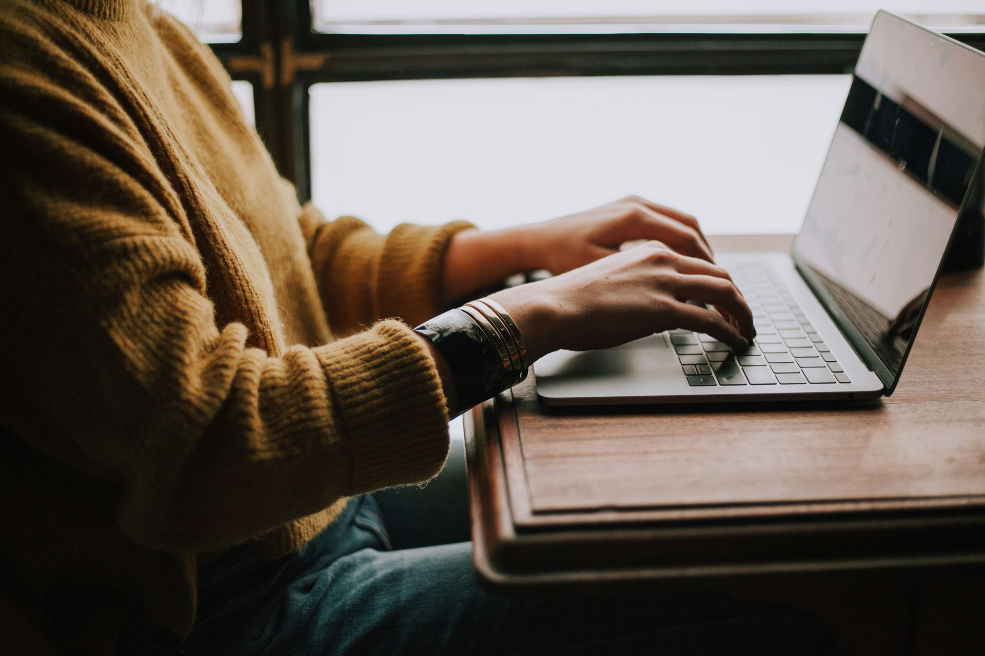 person on laptop